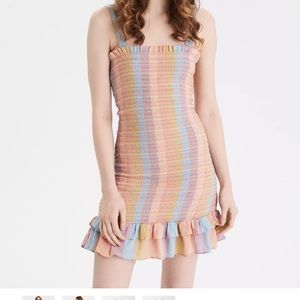 AE Smocked Bodycon Mini Dress